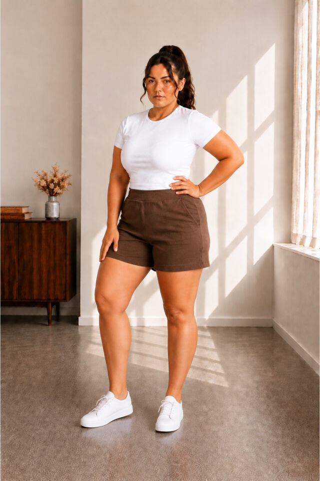 Kadın Büyük Beden Kısa Şort S M L XL 2XL 3XL 4XL 5XL 6XL 7XL 8XL 9XL